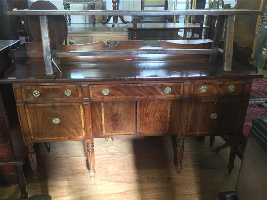 19th century mahogany sideboard(-)